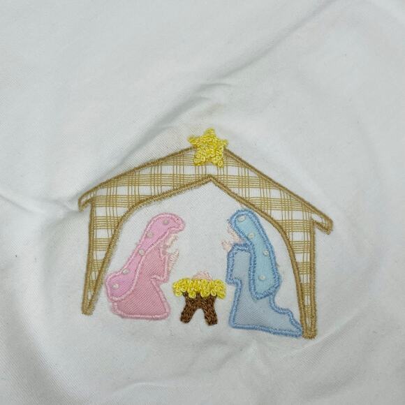 NWT (Please read) Magnolia Baby 28" x 28" Away in a Manger Receiving Blanket - Picture 2 of 5